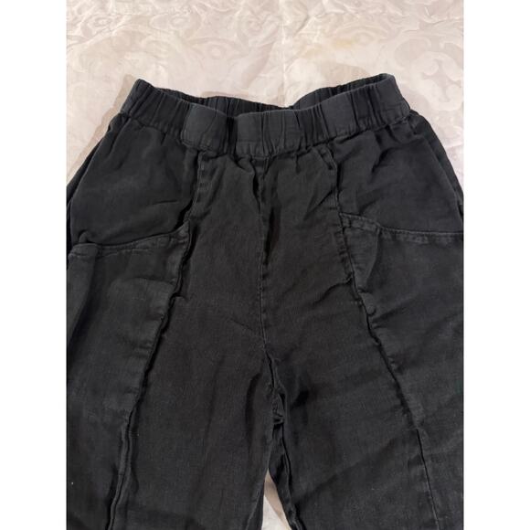 MATE the Label Womens Vintage Black Willow Linen Pull On Pants sz xs - Picture 3 of 10